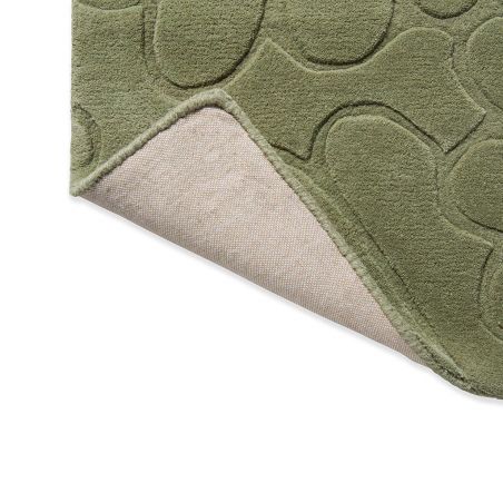 Tapis haut de gamme en laine motif floral vert revetement Tapis haut de gamme en laine motif floral vert revetement