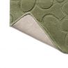 Tapis haut de gamme en laine motif floral vert revetement