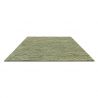 Tapis haut de gamme en laine motif floral vert à plat