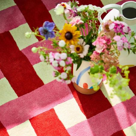 Tapis haut de gamme en pure laine Basket Weave Harlequin détail matiere Tapis haut de gamme en pure laine Basket Weave Harlequin détail matiere
