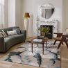 Tapis haut de gamme en laine et viscose Calathea pastel Harlequin ambiance