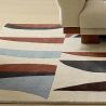 Tapis haut de gamme en laine Torillo brun Harlequin détail matiere