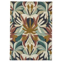 Tapis haut de gamme en laine et viscose Melora multicolore Harlequin