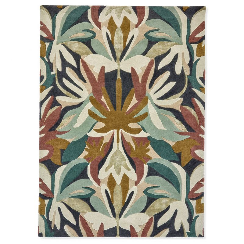 Tapis haut de gamme en laine et viscose Melora multicolore Harlequin