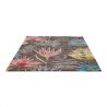 Tapis haut de gamme en laine et viscose Yasuni multicolore Harlequin à plat