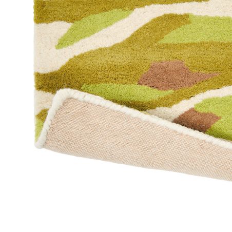 Tapis haut de gamme en laine et viscose Floreale jaune Harlequin revetement dessous Tapis haut de gamme en laine et viscose Floreale jaune Harlequin revetement dessous