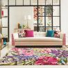 Tapis haut de gamme en laine et viscose Floreale Fuchsia Harlequin ambiance