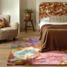 Tapis haut de gamme en laine et viscose Foresta multicolore Harlequin ambiance