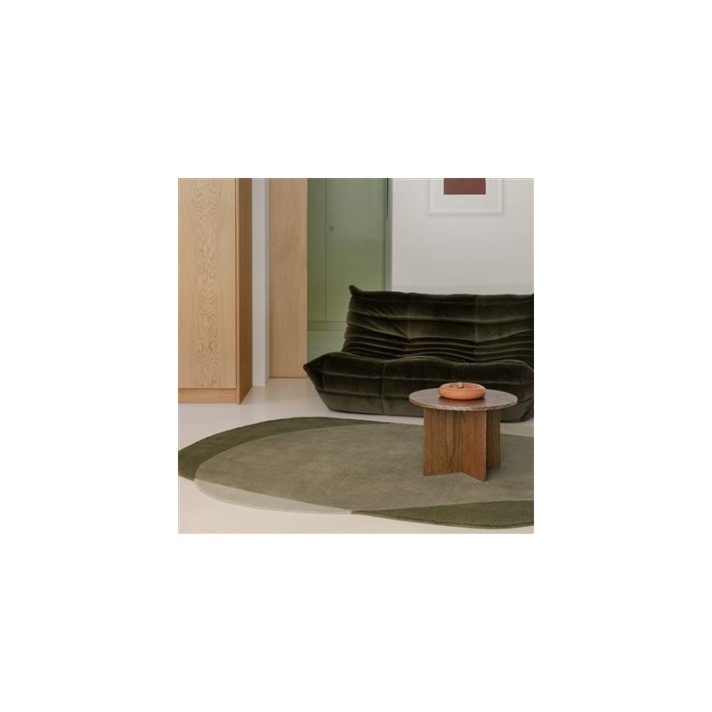 Tapis Pure laine Element Moore Moss