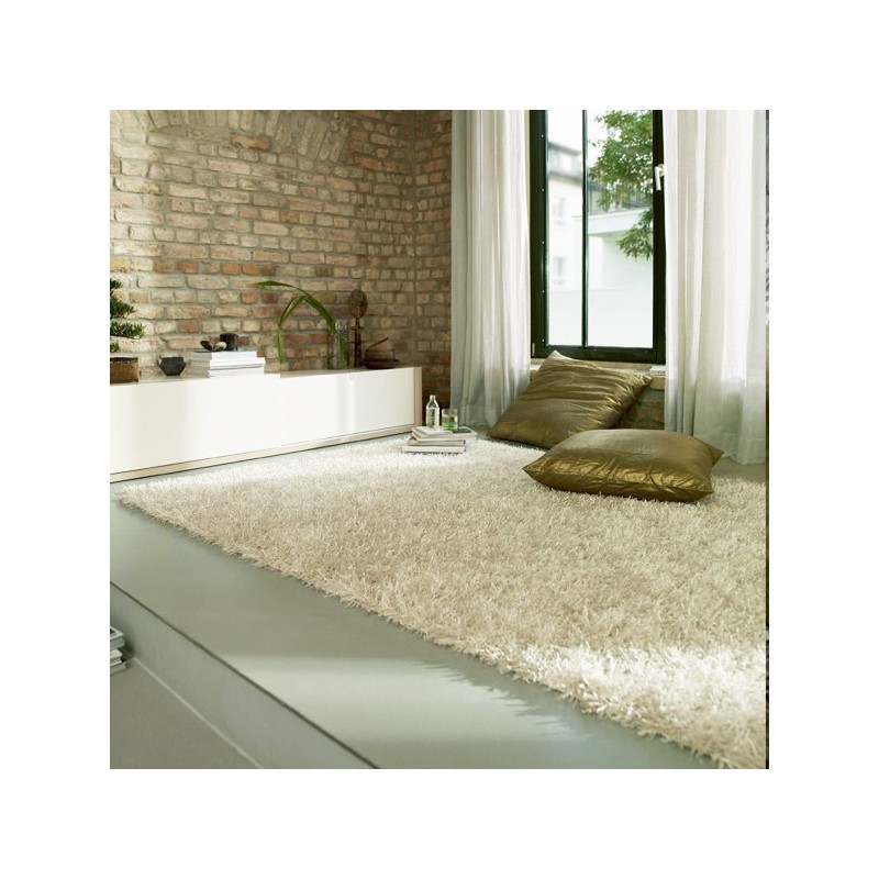 Tapis shaggy blanc ivoire Esprit Home