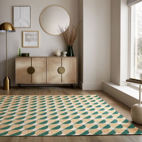 Tapis moderne Carlos Circle Géométrique Tapis moderne Carlos Circle Géométrique