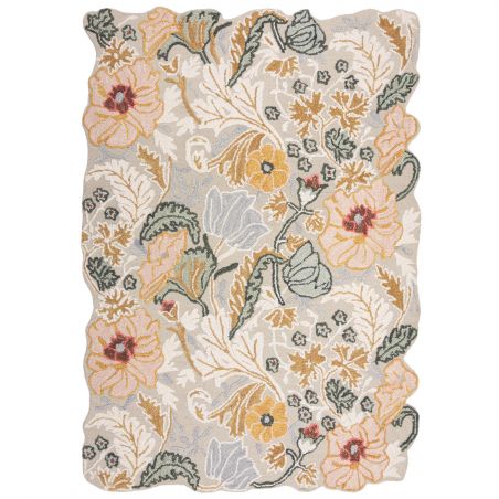 Tapis original laine rose Floral Daphne Tapis original laine rose Floral Daphne