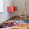 Tapis de salon moderne en laine multicolore Estella Submarine