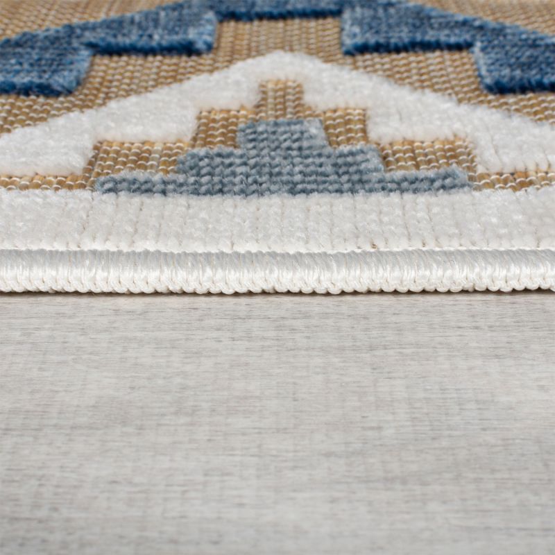 Tapis exterieur multicolore effet Jute Zion