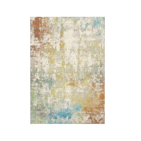 Tapis de salon patina ombré bleu vert or Tapis de salon patina ombré bleu vert or
