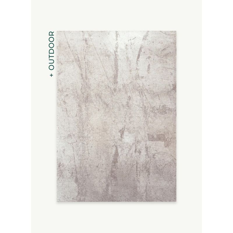 Tapis de Salon Design rectangulaire haut de gamme Albatre gris