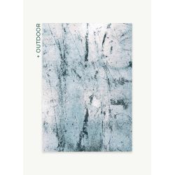 Tapis de Salon Design rectangulaire haut de gamme Dragonfly bleu