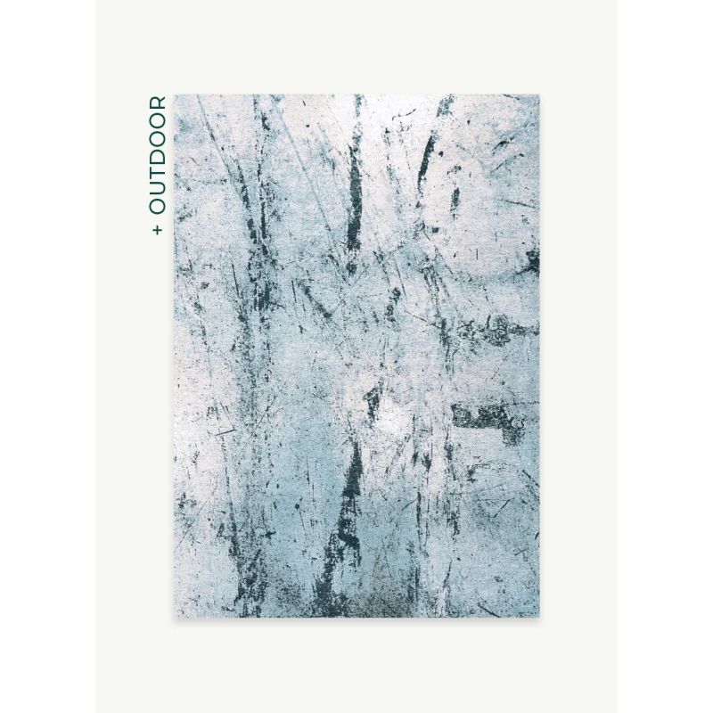 Tapis de Salon Design rectangulaire haut de gamme Dragonfly bleu