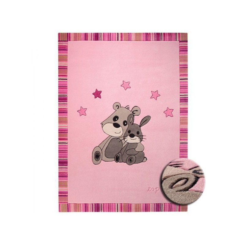 Tapis Enfant Little Best Friends Rose - ESPRIT HOME