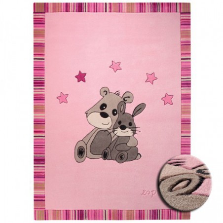 Tapis Enfant Little Best Friends Rose par Esprit Home