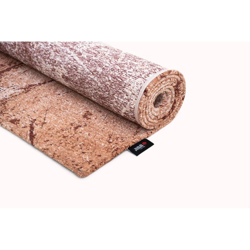 Tapis de Salon Design rectangulaire haut de gamme Tandoorie rouille détail revetement