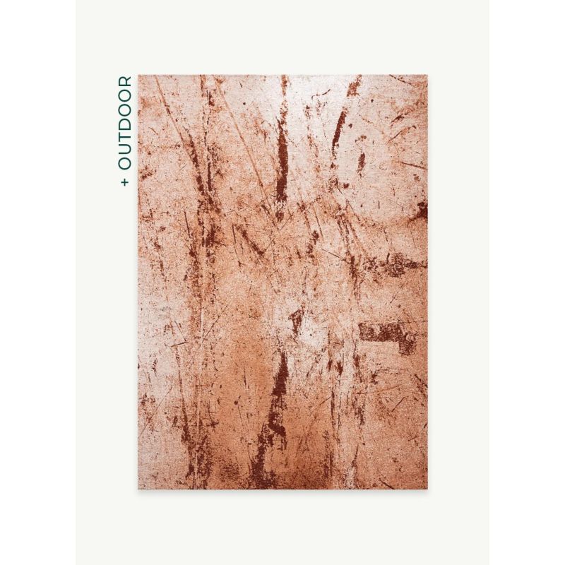 Tapis de Salon Design rectangulaire haut de gamme Tandoorie rouille