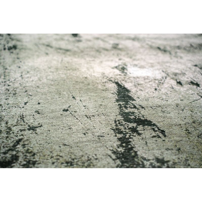 Tapis de Salon Design rectangulaire haut de gamme Alpine gris détail couleur