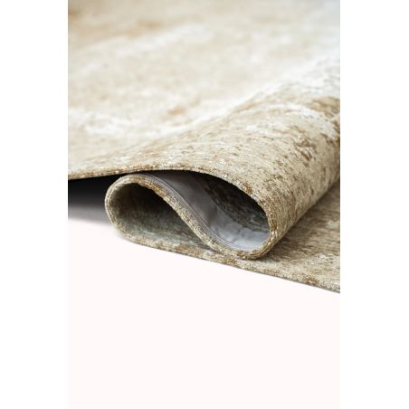 Tapis de Salon rectangulaire haut de gamme Virgin Land Mercury beige détail matiere Tapis de Salon rectangulaire haut de gamme Virgin Land Mercury beige détail matiere