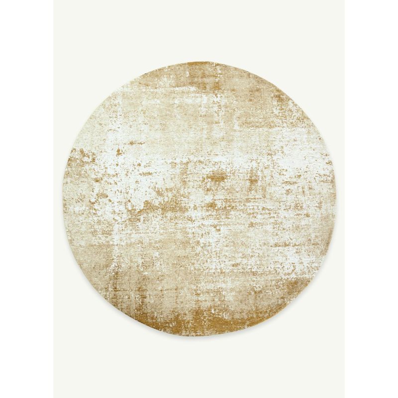 Tapis de Salon rectangulaire haut de gamme Virgin Land Mercury beige rond