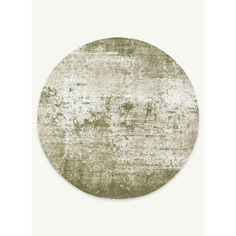 Tapis de Salon rectangulaire haut de gamme Virgin Land Uranus vert rond