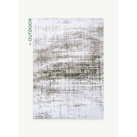 Tapis Design rectangulaire Mad Men Griff Gris et vert Tapis Design rectangulaire Mad Men Griff Gris et vert