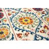 Tapis de salon Suzani Origine multi détail couleur