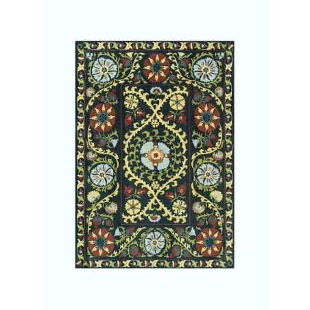 Tapis de salon Suzani Bavaria multi vert Tapis de salon Suzani Bavaria multi vert