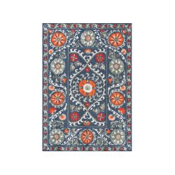 Tapis de salon Suzani Bavaria multi bleu