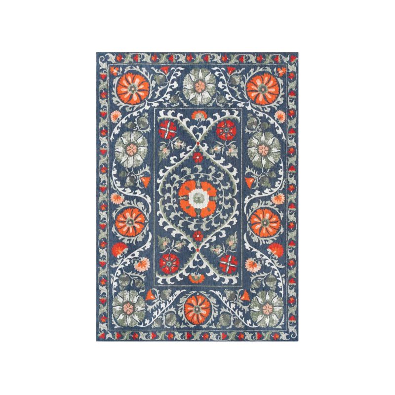 Tapis de salon Suzani Bavaria multi bleu
