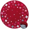 Tapis Rond pour Enfant Bloom Field Rouge par Esprit Home Tapis Rond pour Enfant Bloom Field Rouge par Esprit Home