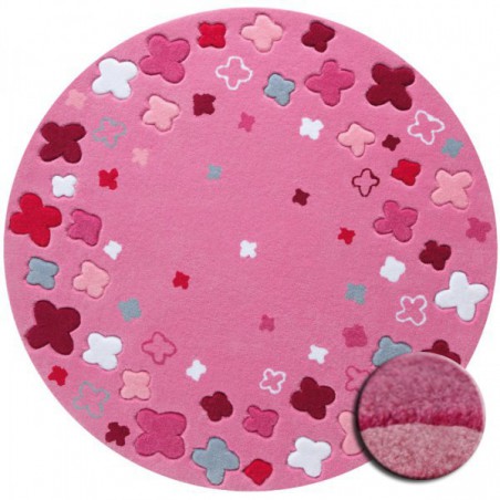 Tapis Rond pour Enfant Bloom Field Rose par Esprit Home Tapis Rond pour Enfant Bloom Field Rose par Esprit Home