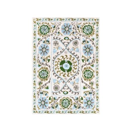 Tapis de salon Suzani Slavia multi blanc Tapis de salon Suzani Slavia multi blanc