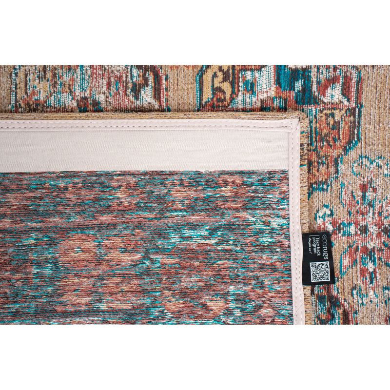 Tapis de salon Kasak Djamboul multi détail revetement