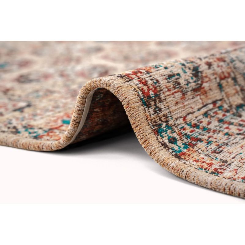 Tapis de salon Kasak Djamboul multi détail surjet