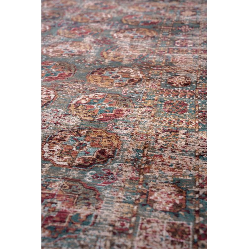 Tapis de salon Kasak Almati multi détail couleur