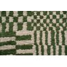 Tapis de salon Berber Oasis vert détail coueur