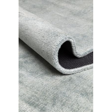 Tapis de salon prestige tissé main en viscose Current Vert Céladon Tapis de salon prestige tissé main en viscose Current Vert Céladon