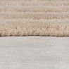 Tapis en laine beige motifs rectangle Zengarden détail bordure
