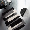 Tapis Contemporain Pebbles par Angelo noir et gris 170 x 240 cm Tapis Contemporain Pebbles par Angelo noir et gris 170 x 240 cm
