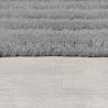 Tapis en laine gris motifs rectangle Zengarden détail bordure