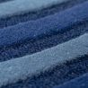Tapis en laine bleu forme originale Conway retro détail couleur