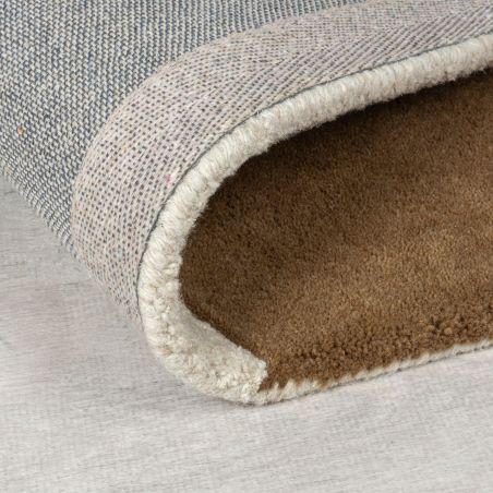 Tapis de salon pure laine beige multi Glow détail revetement Tapis de salon pure laine beige multi Glow détail revetement