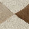 Tapis de salon pure laine beige multi Glow détail matiere