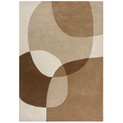 Tapis de salon pure laine beige multi Glow